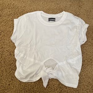 Urban outfitters short, sleeved crop top